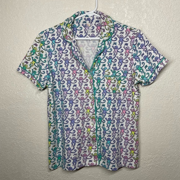 Roller Rabbit Colorful Patterned Short Sleeve Shirt - Picture 1 of 6